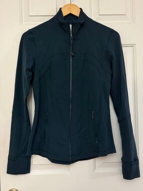 lululemon athletica Dark Teal Blue Full-Zip Define Jacket Nulu